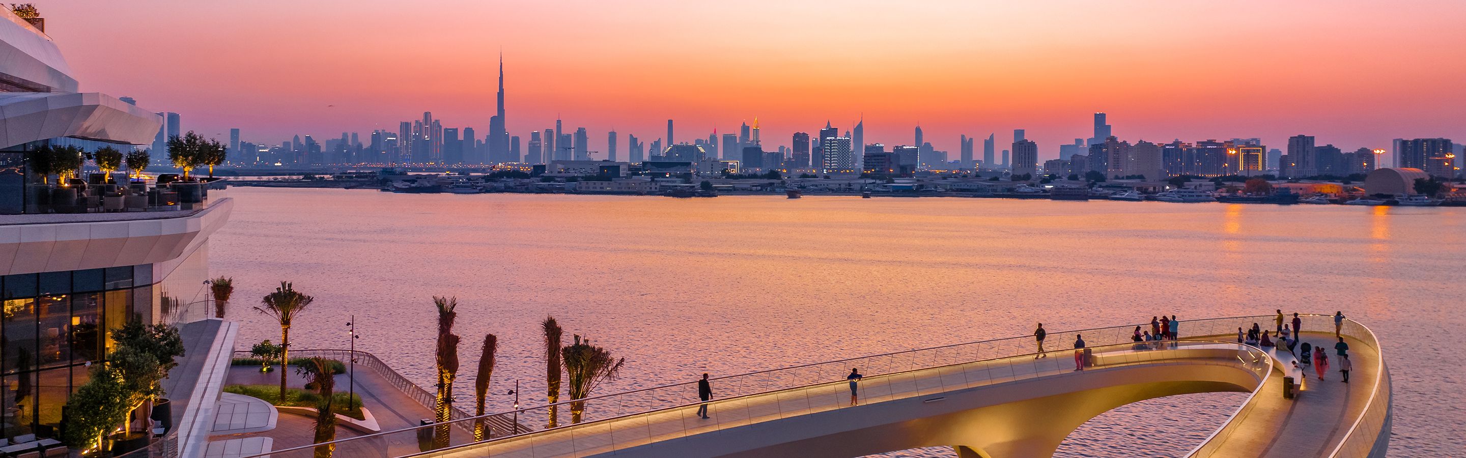 صورة مجتمع خور دبي من موقع إعمار الرسمي