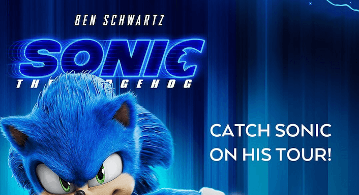 Sonic The Hedgehog Takes a Tour of Reel Cinemas Sonic The Hedgehog Takes a Tour of Reel Cinemas